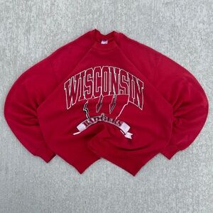 Vintage University of Wisconsin Crewneck Sweater